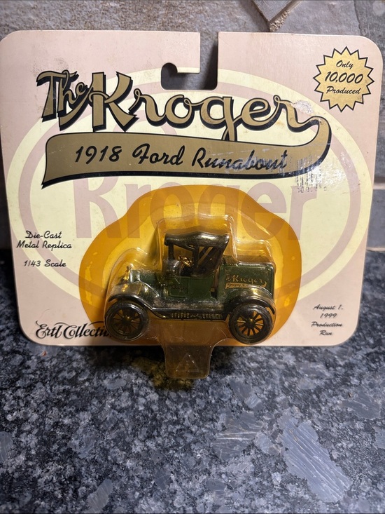 ERTL Other - NIP The Kroger 1918 Ford Runabout Die-Cast Toy Car - Green